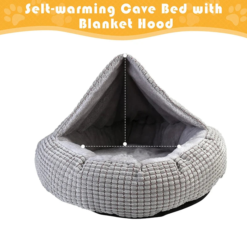 π© Cozy Hooded Dog Bed π