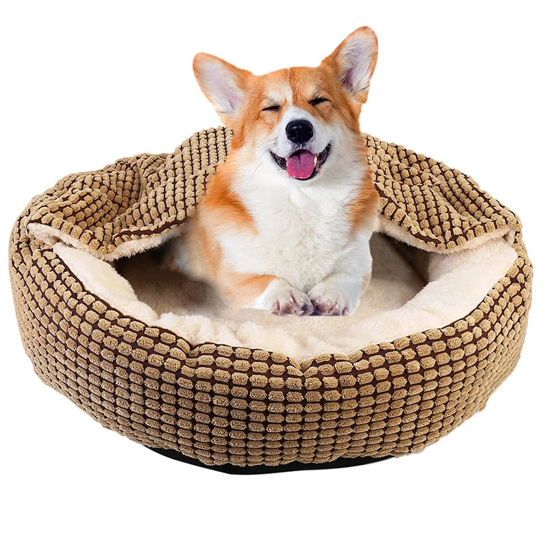 π© Cozy Hooded Dog Bed π