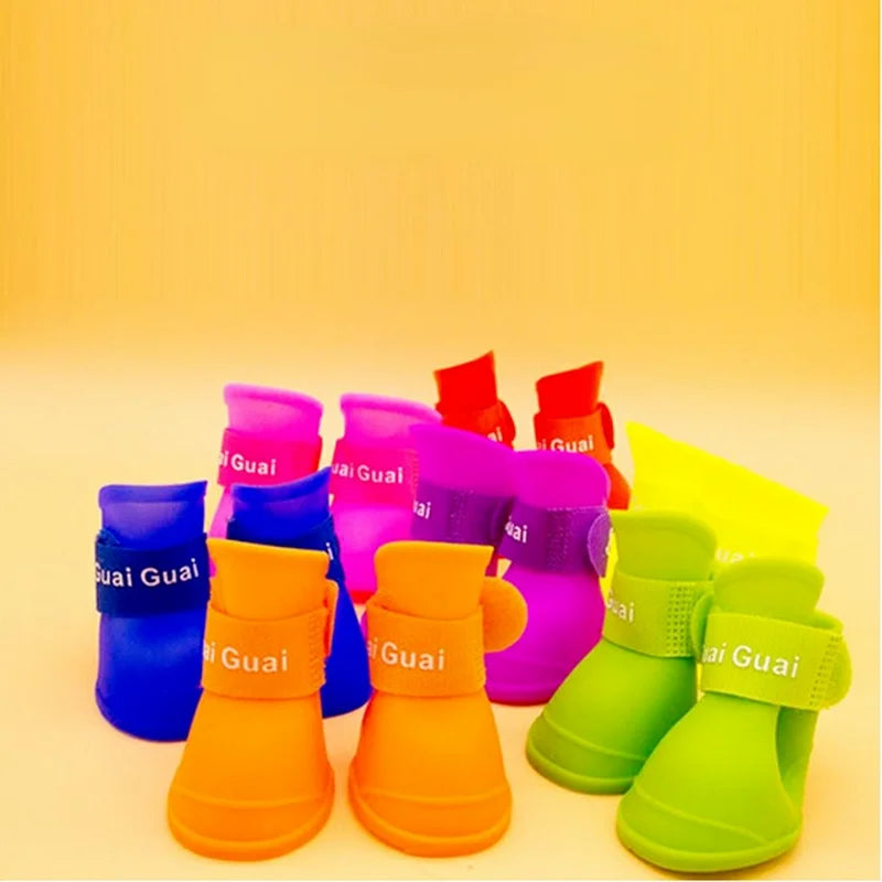 PawGuard Waterproof Anti-Slip Dog Rain Boots