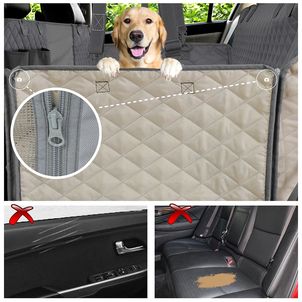 🐾 PETRAVEL Waterproof Dog Car Seat Cover 🐾