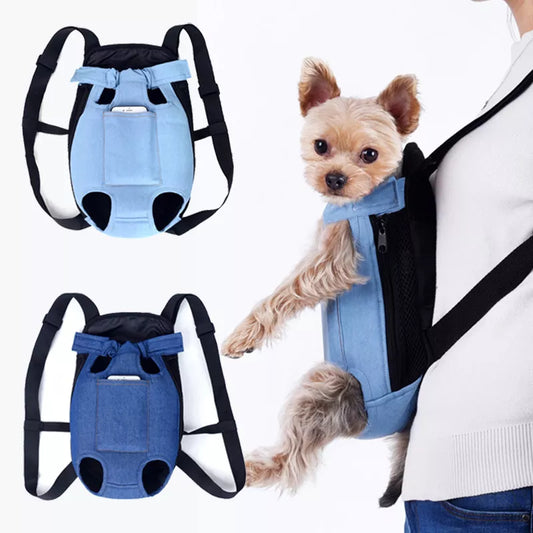 🐶💖Denim Pet Dog Backpack Carrier! 💖🐶