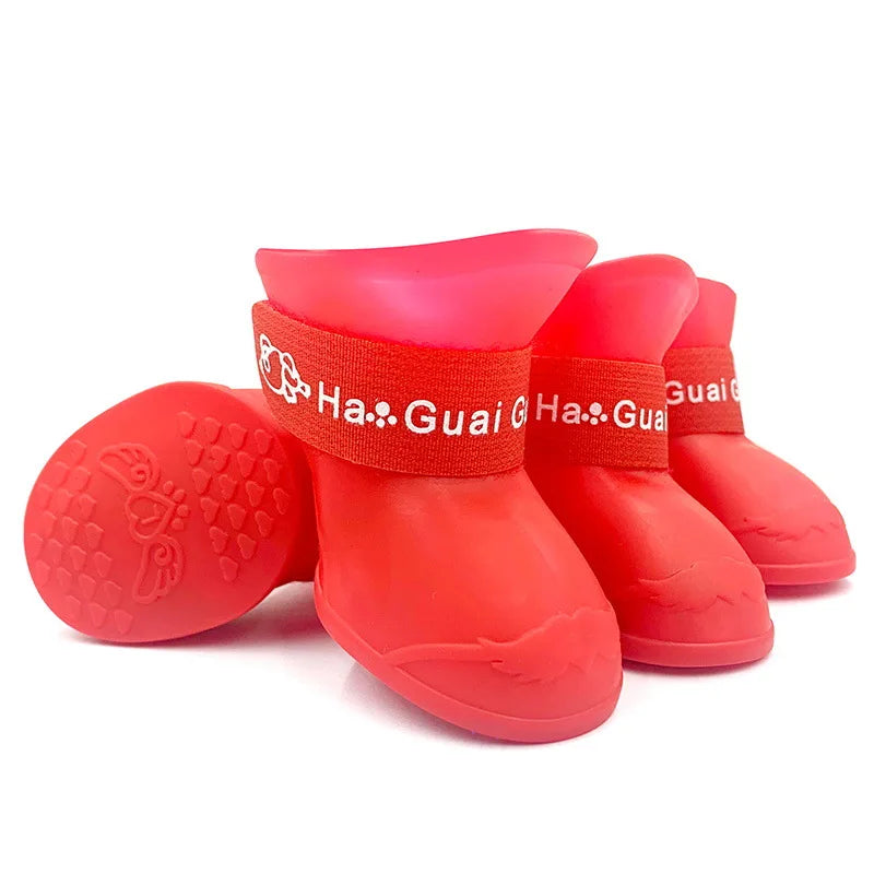 PawGuard Waterproof Anti-Slip Dog Rain Boots