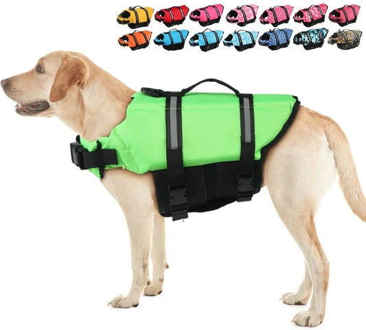 🐾 Adjustable Dog Life Jacket - Rescue Handle 🐾