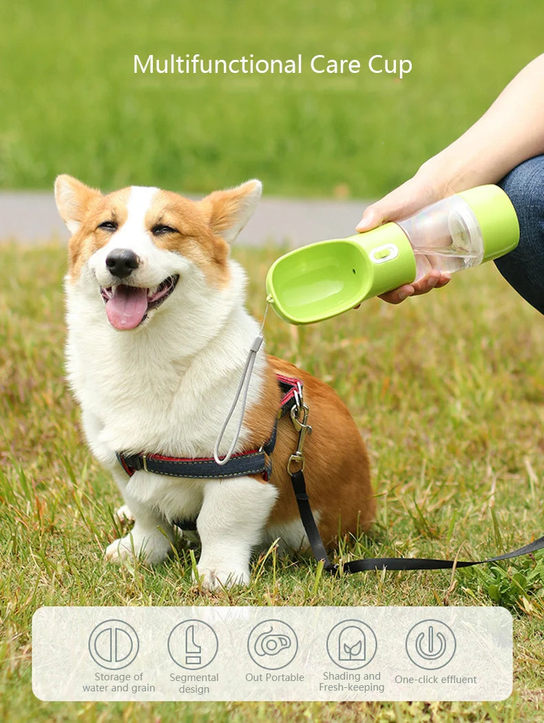 💦The 2-in-1 Travel Companion for Thirsty & Hungry Pups! 🐶🐾