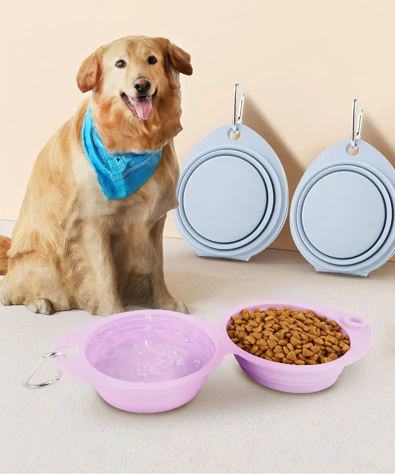 🐶 Your Pup's Perfect Travel Buddy! 🐾 Expandable Feast Bowl