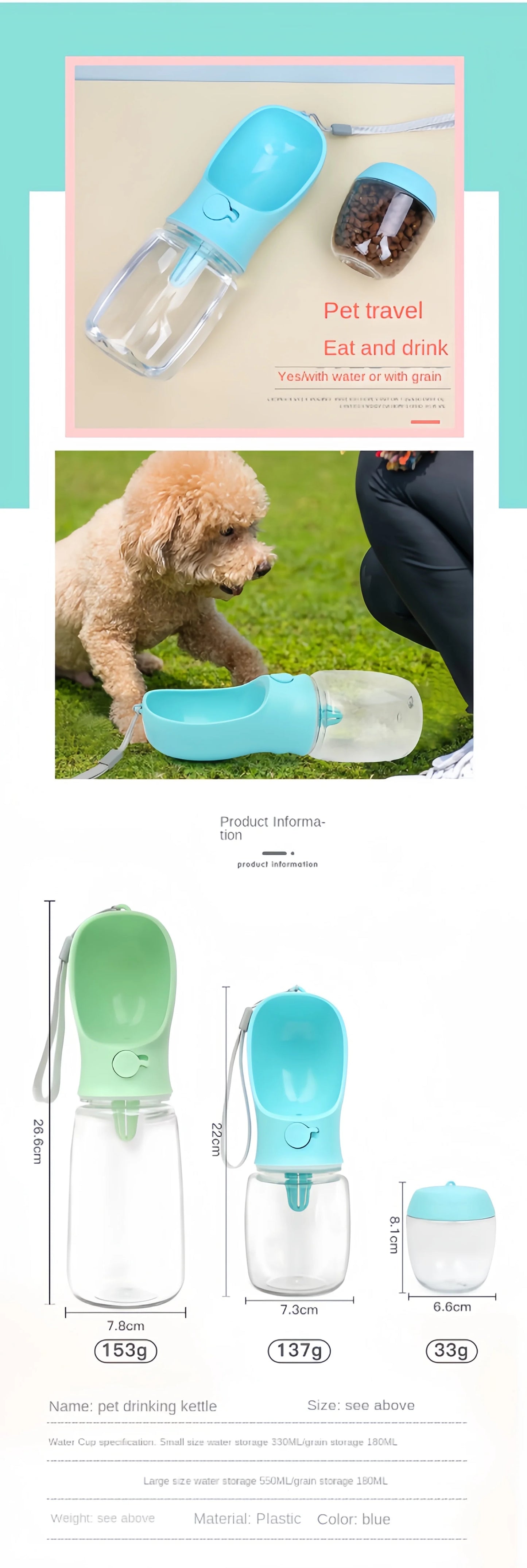 🐾 The Ultimate On-the-Go Food & Water Solution for Happy Pets! 🐶💧