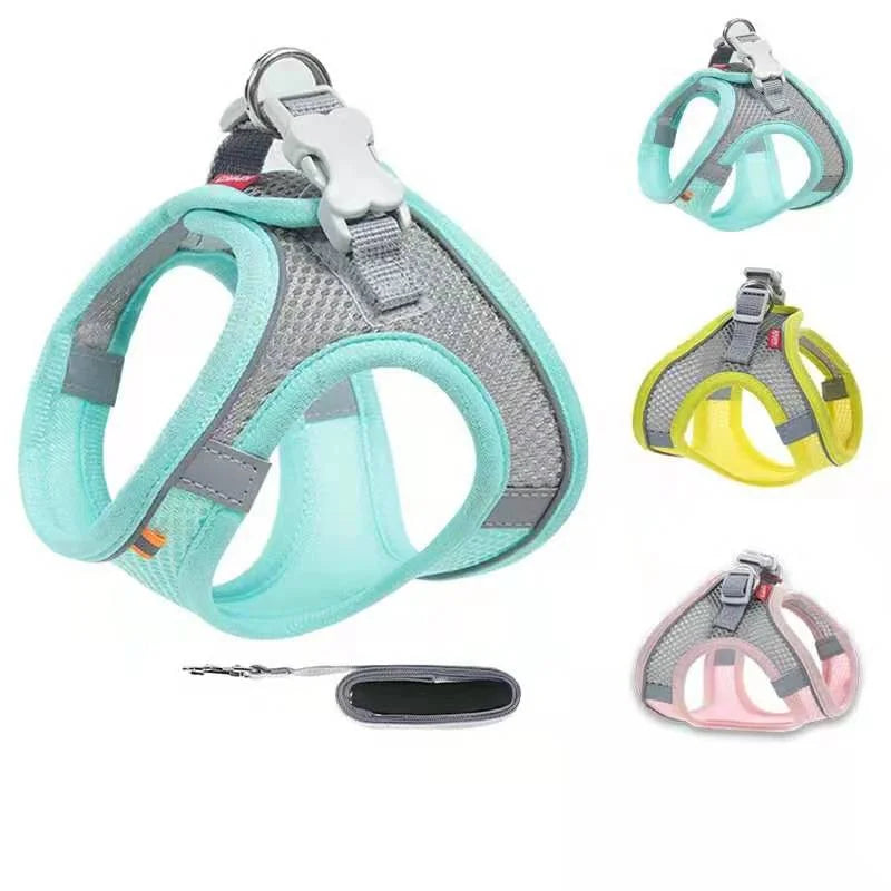 ✨ Breathable & Reflective Harness & Leash Set ✨