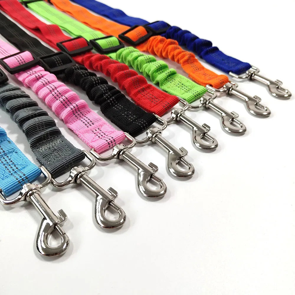 Reflective Retractable Dog Car Seat Belt Safety Leash 🐾