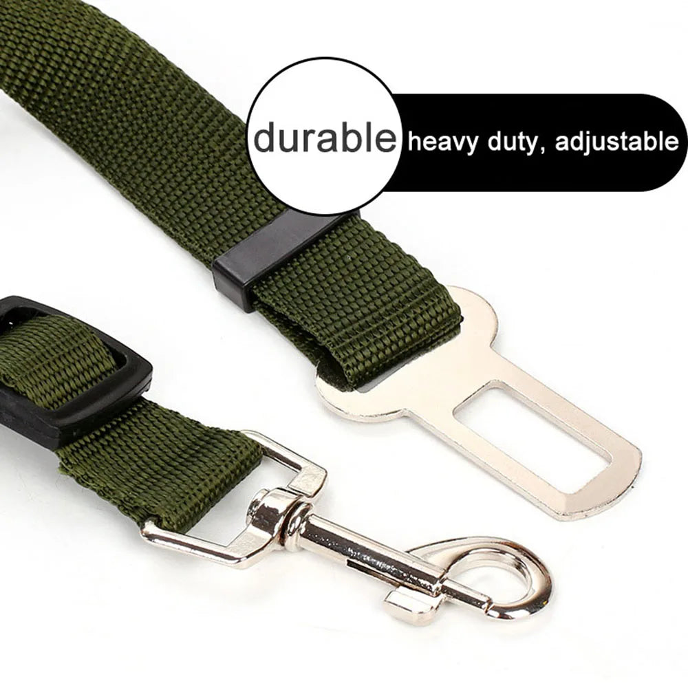 Reflective Retractable Dog Car Seat Belt Safety Leash 🐾