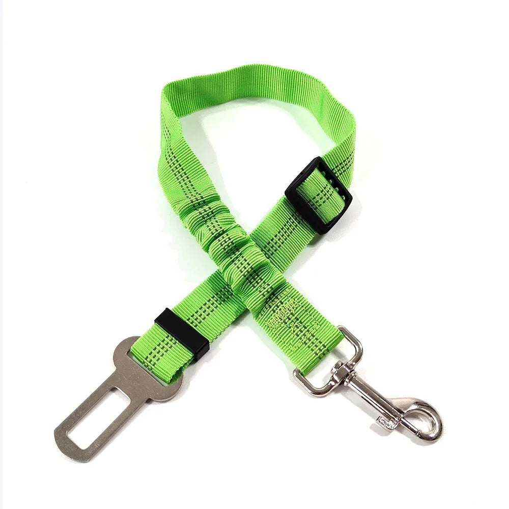 Reflective Retractable Dog Car Seat Belt Safety Leash 🐾