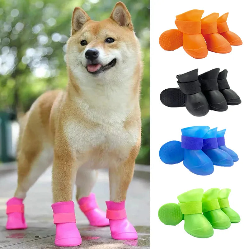 Pet Rainshoes Waterproof Anti-slip