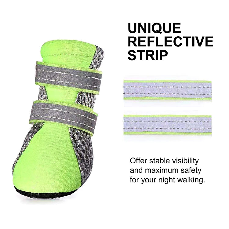 Reflective Waterproof Pet Shoes for Small Medium Dogs