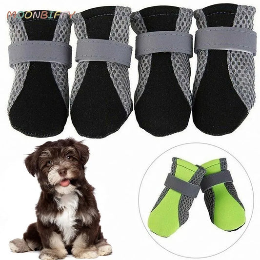 Reflective Waterproof Pet Shoes for Small Medium Dogs