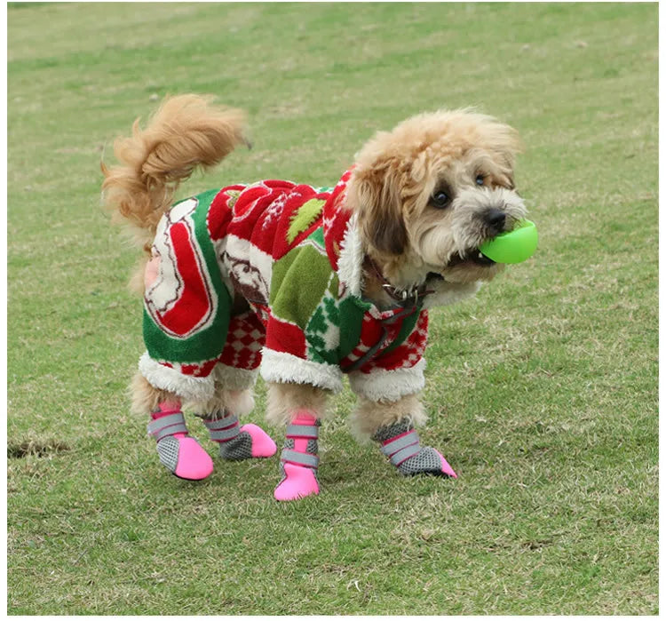 Reflective Waterproof Pet Shoes for Small Medium Dogs