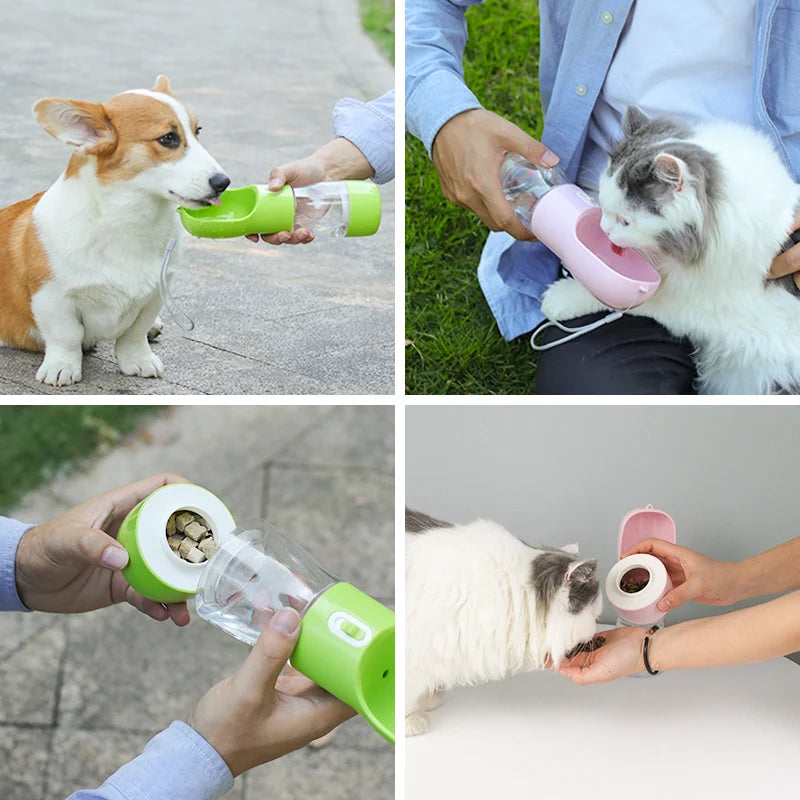 💦The 2-in-1 Travel Companion for Thirsty & Hungry Pups! 🐶🐾