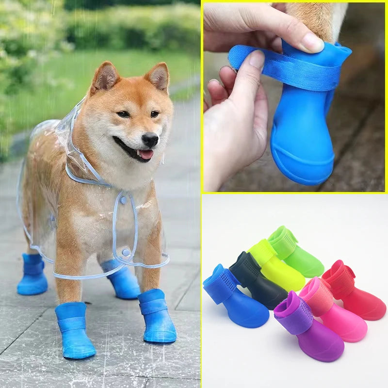 Pet Rainshoes Waterproof Anti-slip