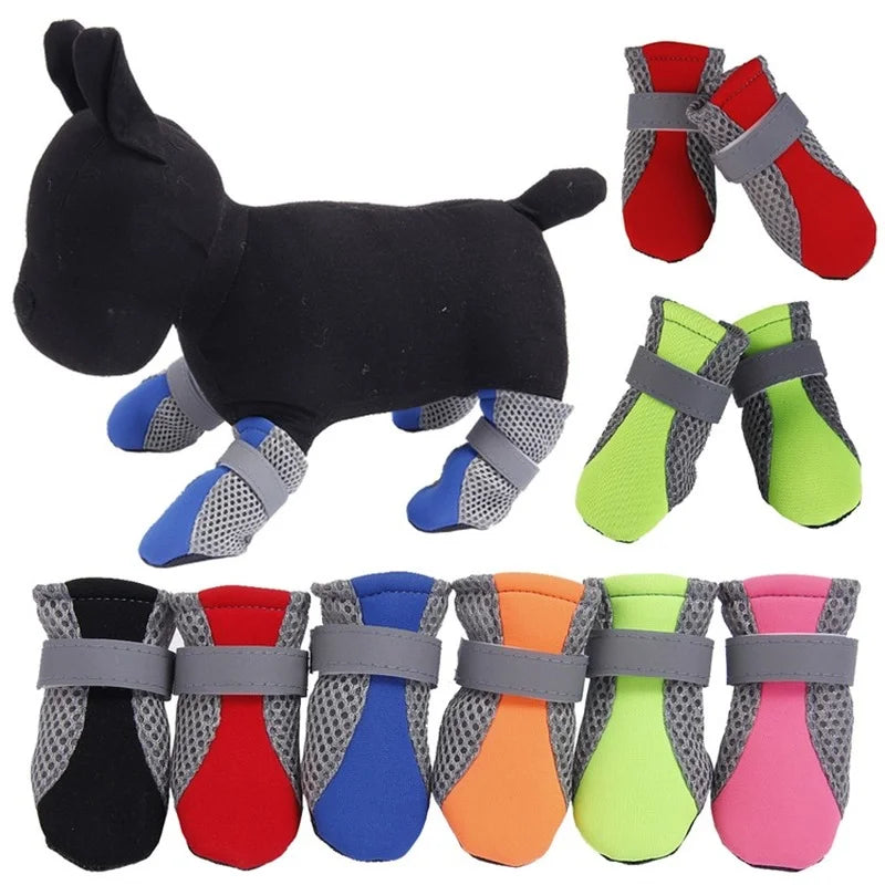 Reflective Waterproof Pet Shoes for Small Medium Dogs