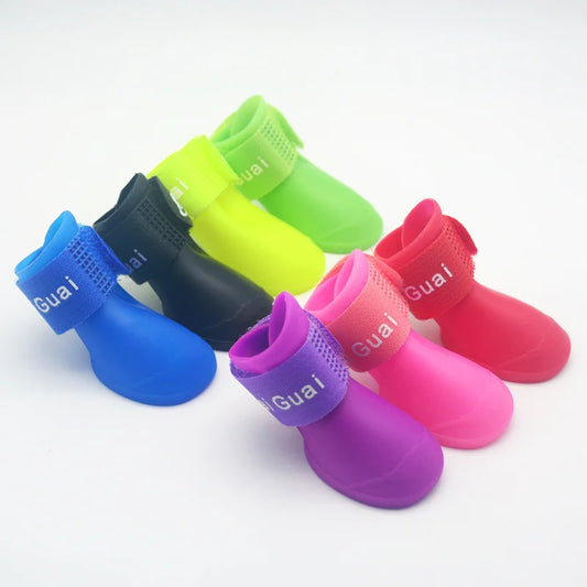 PawGuard Waterproof Anti-Slip Dog Rain Boots