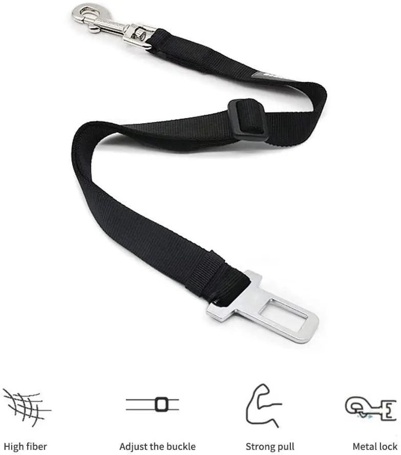 🚗 Adjustable Pet Car Seat Belt & Harness Clip 🚗