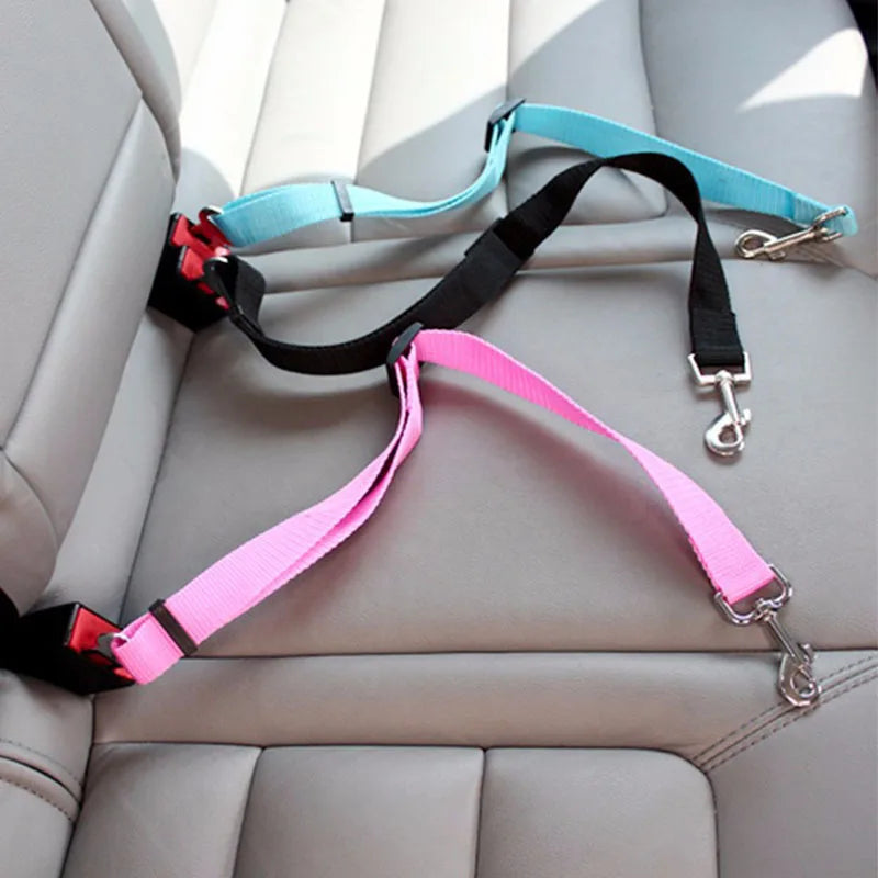 🚗 Adjustable Pet Car Seat Belt & Harness Clip 🚗