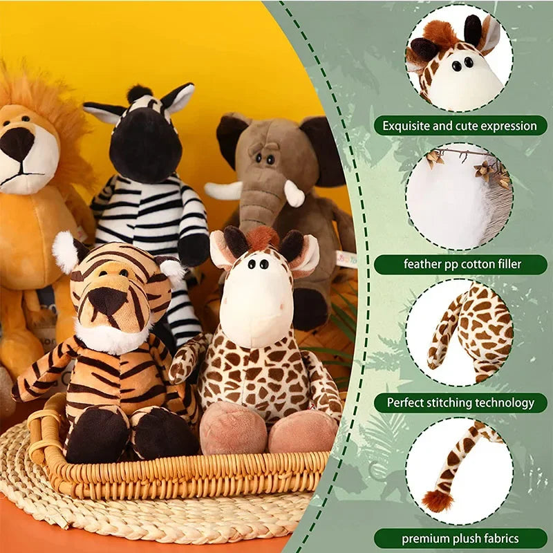 🦓 Jungle Friends Plush 🦁