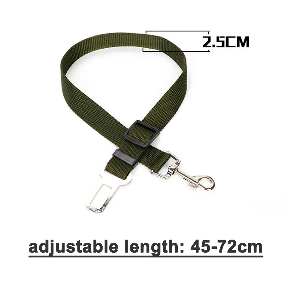 Reflective Retractable Dog Car Seat Belt Safety Leash 🐾